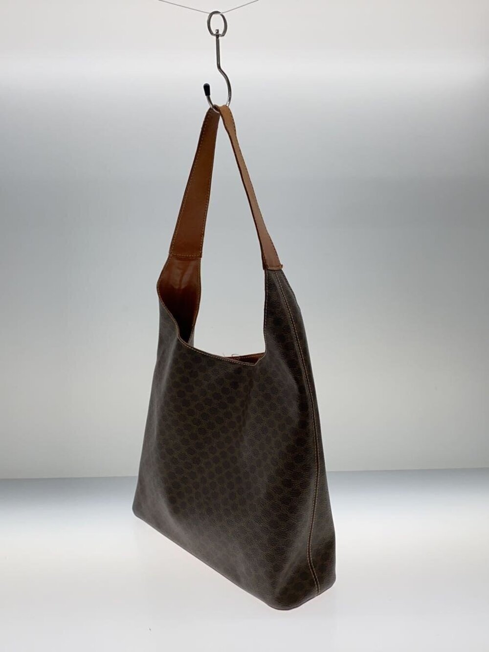 Celine All Brown over Shoulder Bag Macadam Brown